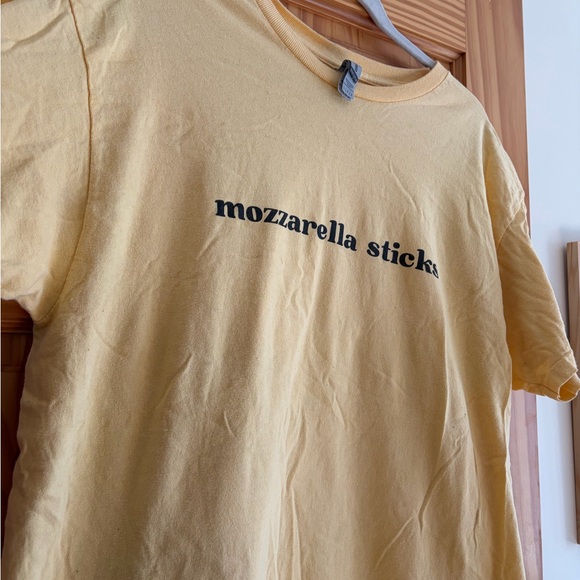 Yellow 'mozzarella sticks' Graphic Tee - Picture 3 of 3